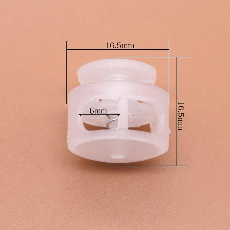 Colored Plastic Button Spring Buckle, Down Jacket Hanging Bell Rope Buckle, Rope Stop Rope Wear Rope Buckle, Pig Nose Buckle Elastic Adjustment Buckle