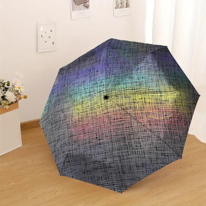 1pc Abstract Pattern Pattern Umbrella  Automatic Opening and Closing Umbrella, High quality Umbrella, Ideal Gift for Her 362