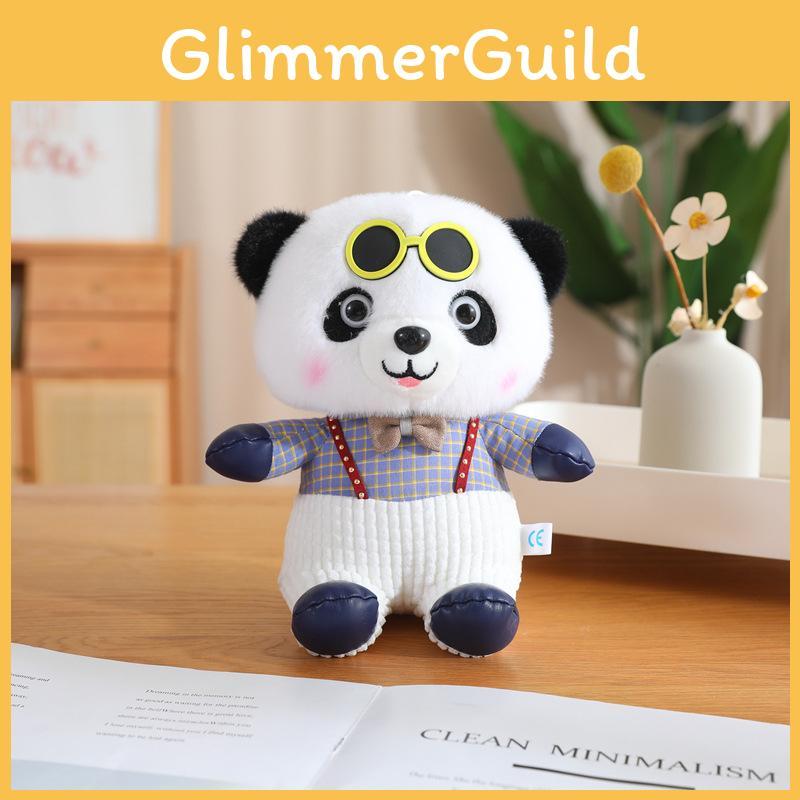 Panda Plush Adorable Toy With Bow Tie Sunglasses Stuffed Animal Gift Perfect