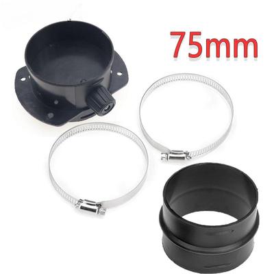 75mm For Webasto Eberspacher Ducting Connector Flap Regulating Valve With Air Diesel Parking Heater Ducting Joiner Connector