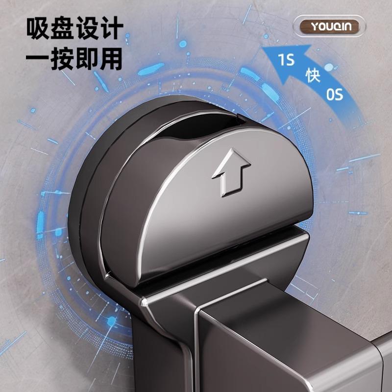 Suction Cup Slippers Double-layer Hanger Toilet Non-punching Wall-mounted Rack Toilet Bathroom Drain Storage Artifact