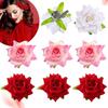 Rosen Haarspangen Blumen Haarnadeln Broschen Mehrzweck Kopfschmuck und Haaraccessoires Festlicher Retro-Stil