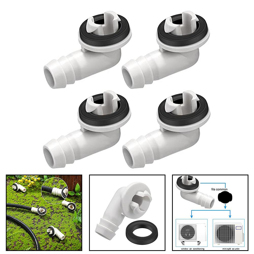 Air Conditioner Drain Nozzle Air Conditioner Drain Connector Effective Draining Long-lasting Performance PVC Material