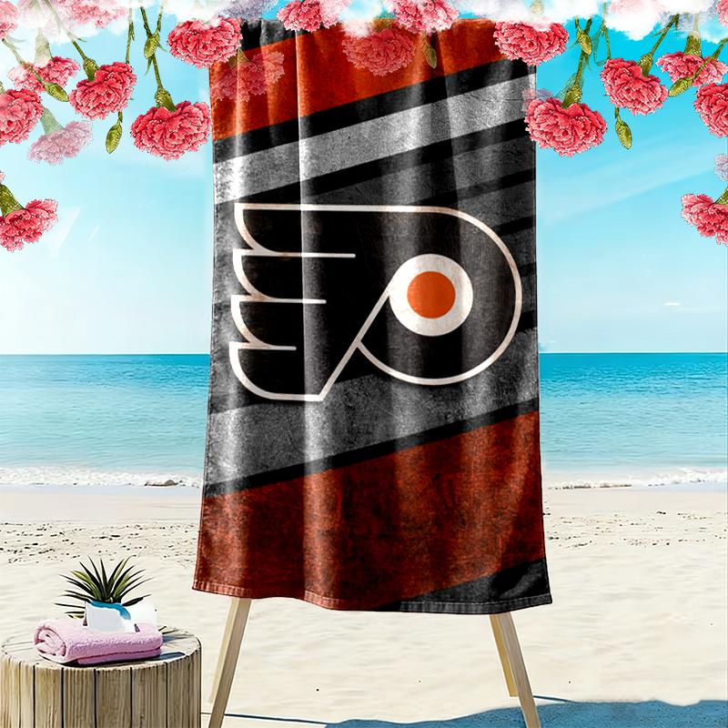 Flyers Hockey Team Strandtuch Mikrofaser Strandtuch, Leicht und Schnelltrocknend, für Sommerreisen, Schwimmbad-Fan Geburtstagsgeschenk