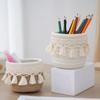 Handmade Woven Cotton Rope Woven Storage Basket Desktop Organizer Sundries Toys Comestics Keys Snacks Box Sundries Organizer