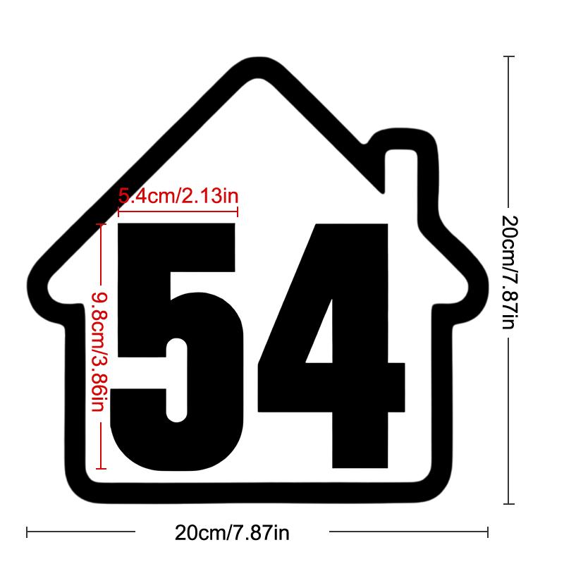 Trash Can Dustbin Number Sticker Self Adhesive Wheelie Bin Stickers Garage Decals Diy Free Combination Weatherproof