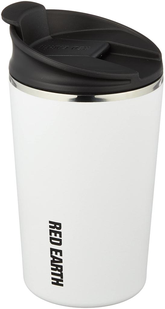 Onishi Ken Seihan RED EARTH Stainless Steel Short Tumbler, White, Size Approx. 8.2 H15.5, REA-2801