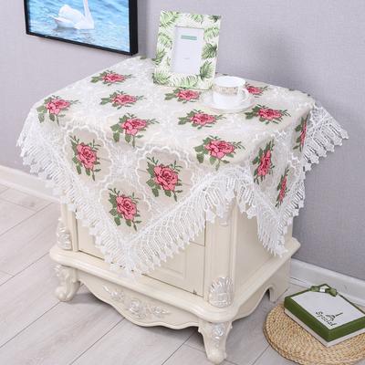 Embroidery Craftsmanship Bedside Table Cover Cloth Tea Table Round Table Cover Cloth Universal Refrigerator Washing Machine Cover Cloth