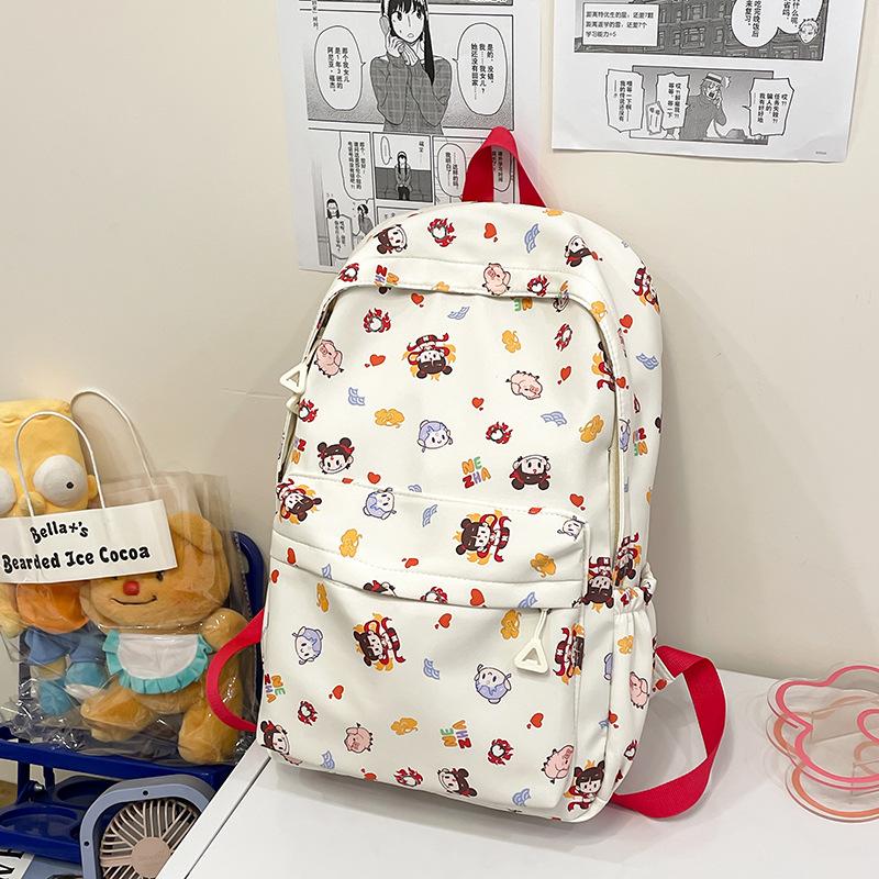 School bag new lightweight small backpack middle school student junior high school student college student schoolbag women's simple backpack