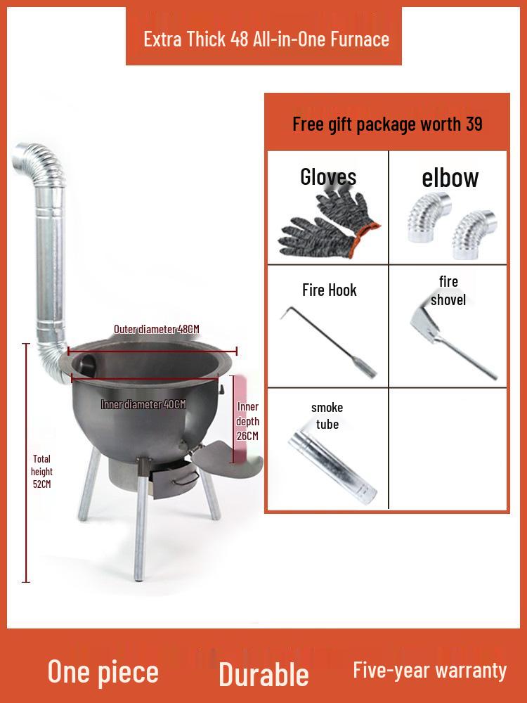 Portable Wood-Burning Stove: New Design for Household and Outdoor Use