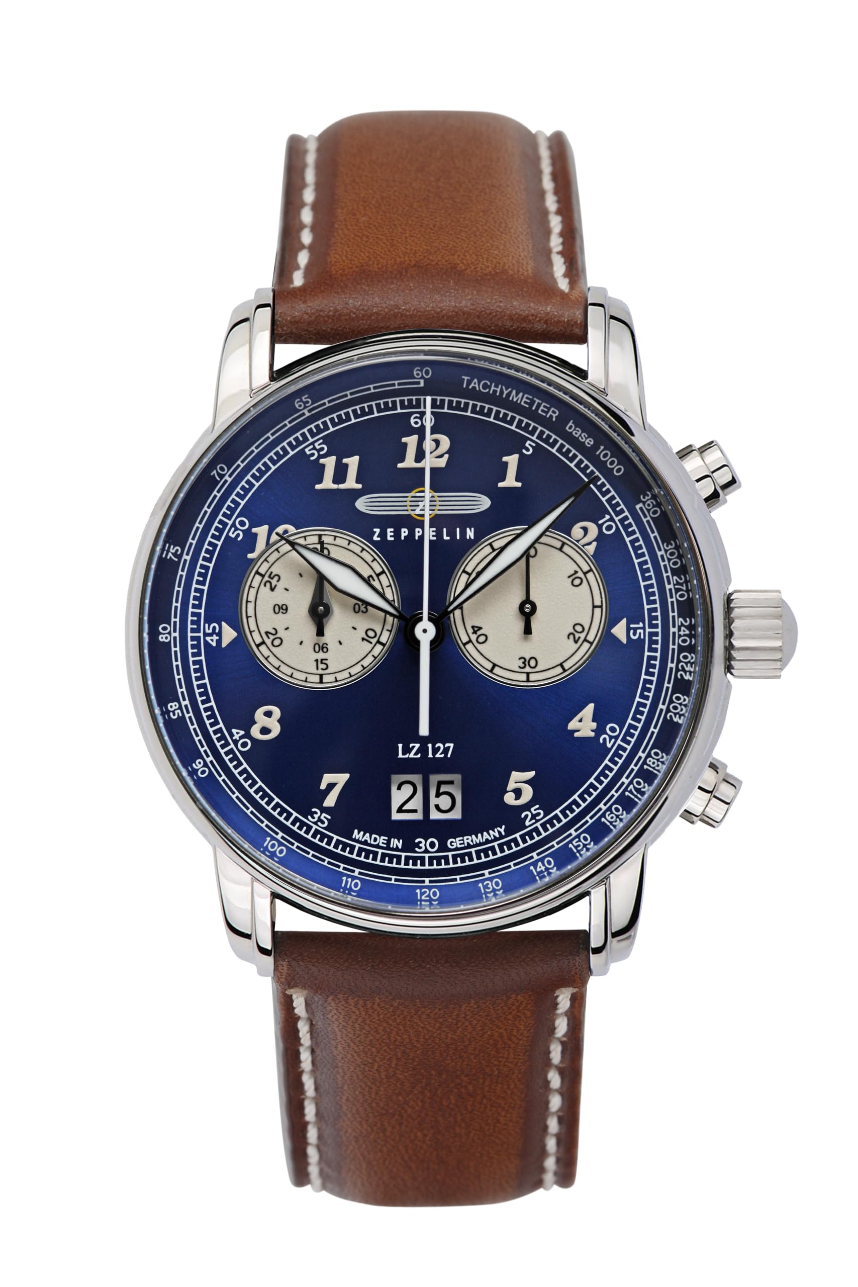 

Wristwatch LZ127 Graf Zeppelin Brown [Zeppelin] 8684-3 Men s [Used] синій