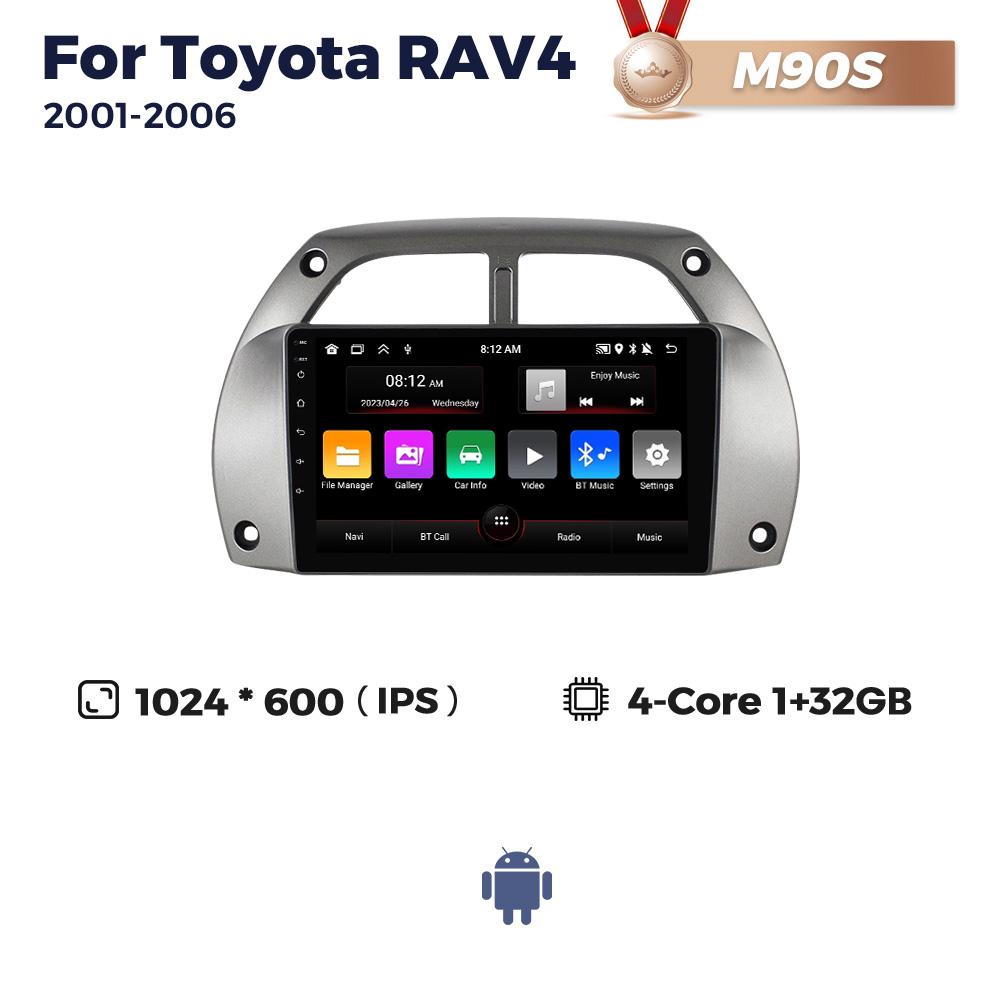 Navifly 8+256G Android 2Din Head Unit DSP RDS For Toyota RAV4 Rav 4 2001-2006 GPS Car radio Wireless Carplay Auto Player Stereo