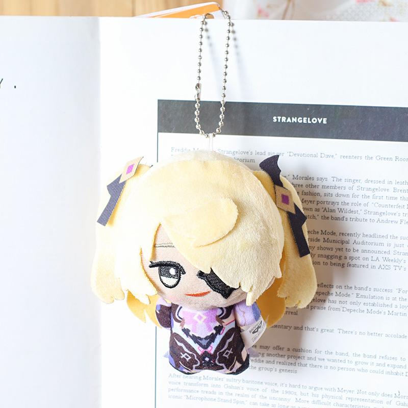 10CM Impact Tartaglia Kaeya Diluc Venti Xiao Klee Plush Pendant Toy  Mini Keychain Doll Backpack Accessorie For Gift