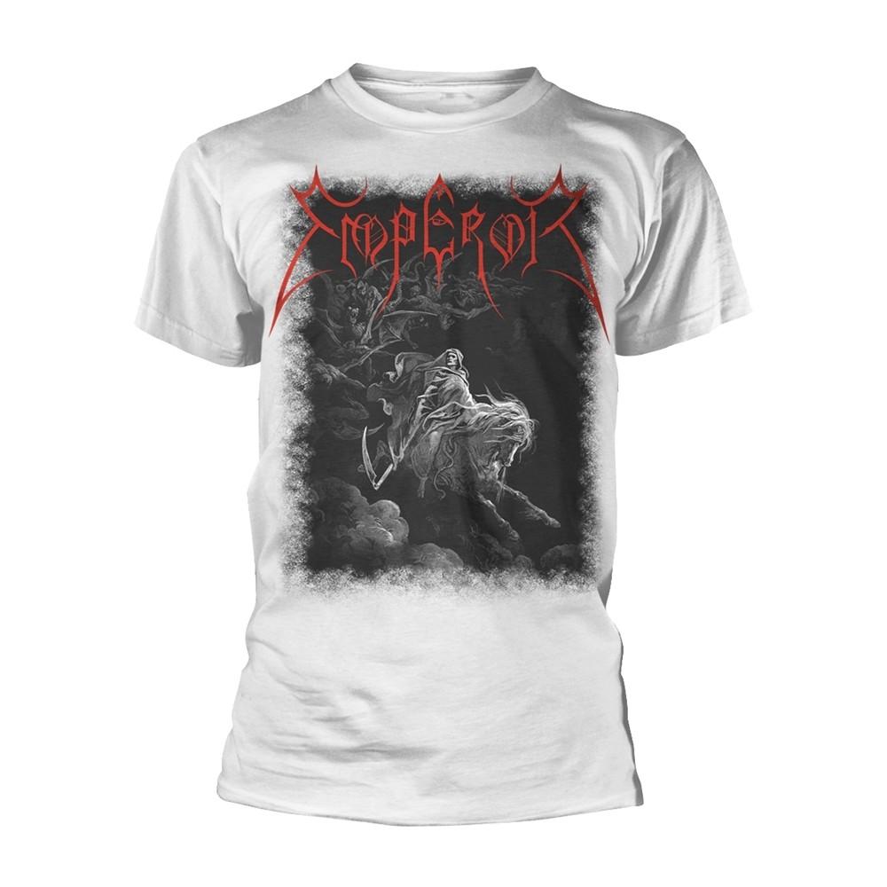 EMPEROR RIDER 2019 WHITE WHITE T-Shirt Front Back Print Small XXL