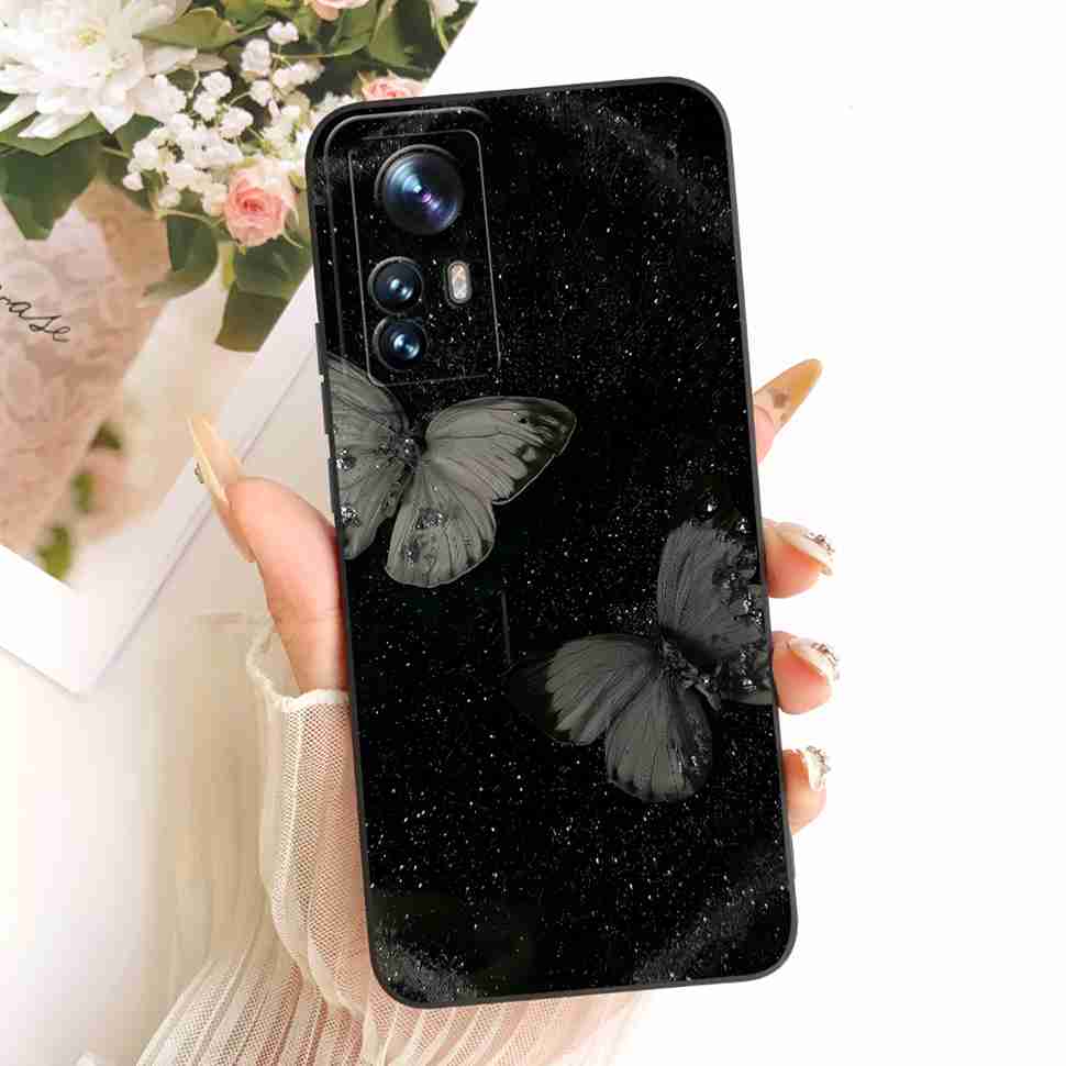 For Xiaomi Mi 12 Pro 2201122C Case Bright Flowers LOVE Silicone Soft Back Cover For Xiaomi MI12 PRO Mi 12S Pro 6.73" Phone Cases