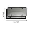 2pcs Tinted License Plate Covers Clear Frame Cover Clear Protector License Plate Covers For US Canada Vehicles