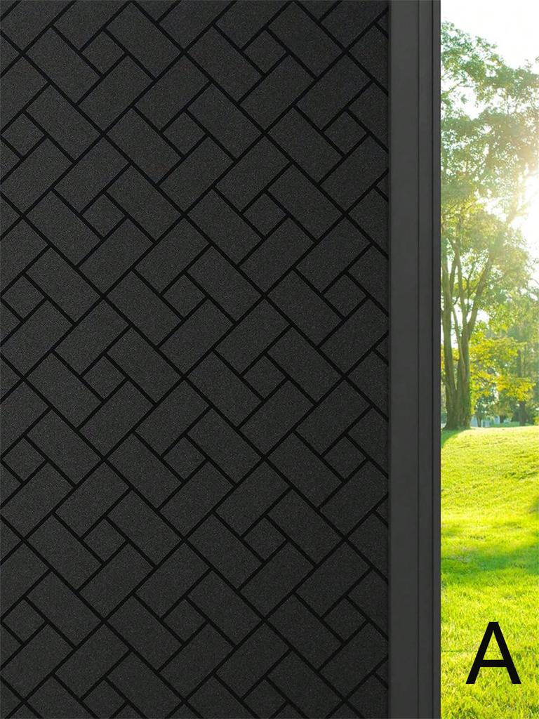 Verdunkelungsfolie für Fenster, Sonnenschutz, Sichtschutz für Fenster aus Glas, abnehmbarer, blickdichter, raumverdunkelnder, dunkler Fensteraufkleber