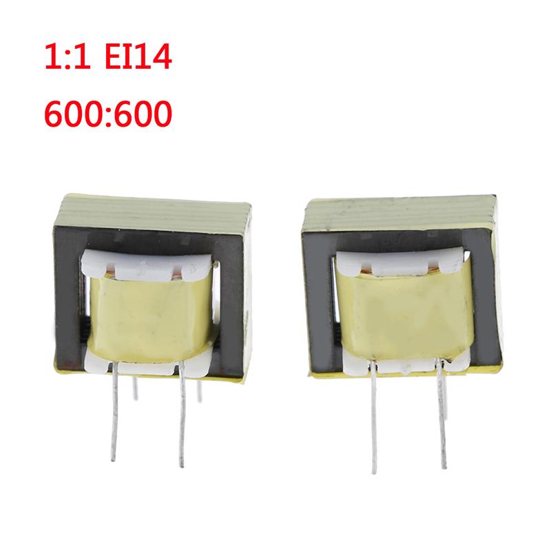 2 Pcs Audio Transformers 600:600 Ohm Europe 1:1 Ei14 Isolation Transformer