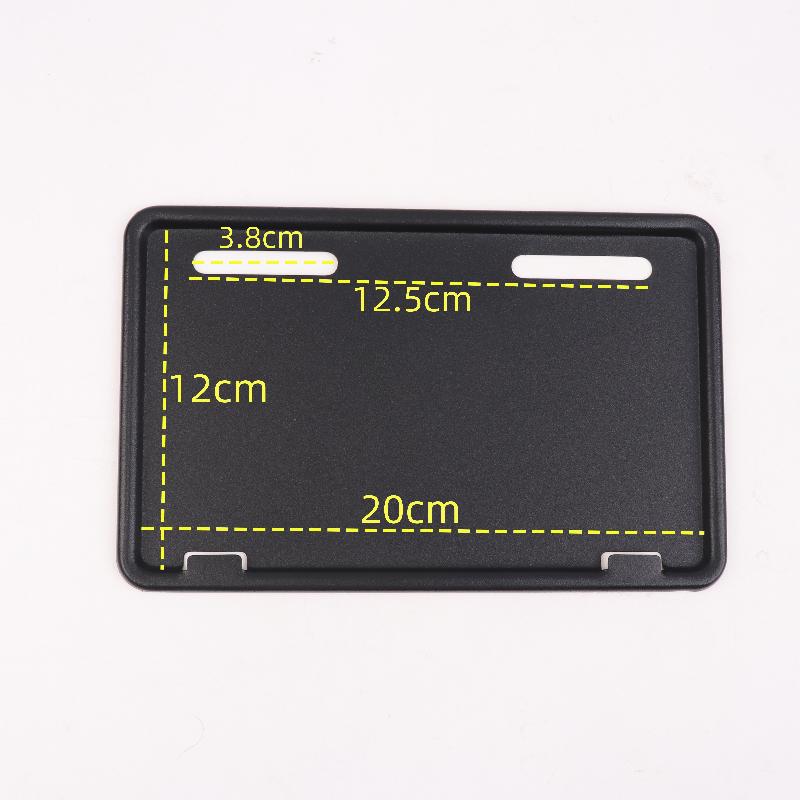 1Pcs Universal Electric Bicycle Stainless Steel License Plate Holder Frame Anti-theft Protective Cover Motorcycle License Plate