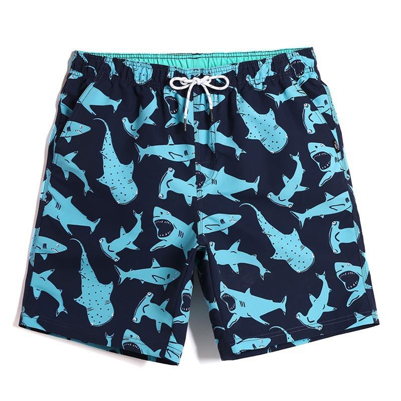 Beach shorts, seaside shorts, digital printed beach shorts, trendy sports shorts S