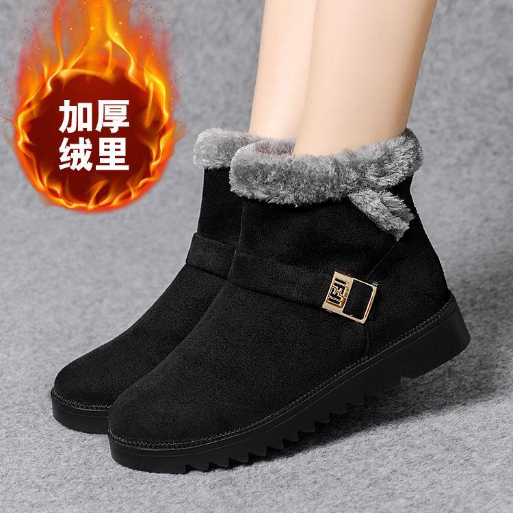 

Очень мягкий мех интегрированные сноубутсы женские новые осенне-зимние на толстом хлопке женские теплые ботинки 40