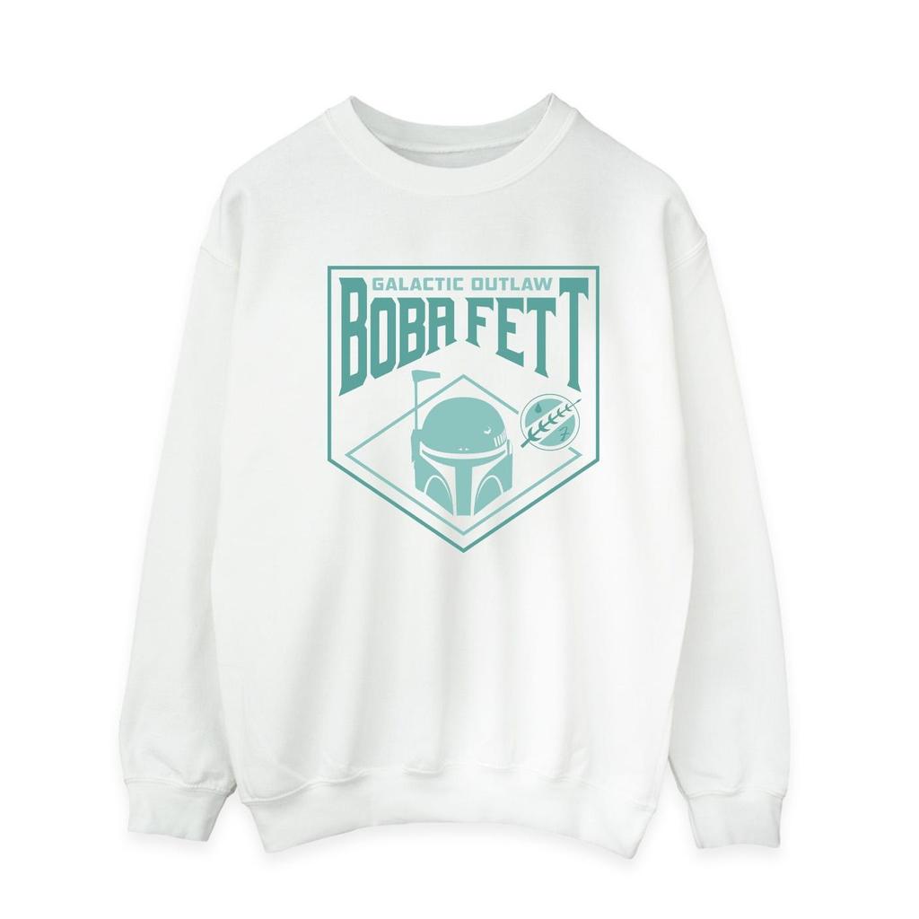 Star Wars Mens The Book Of Boba Fett Galactic Helm Chest Sweatshirt