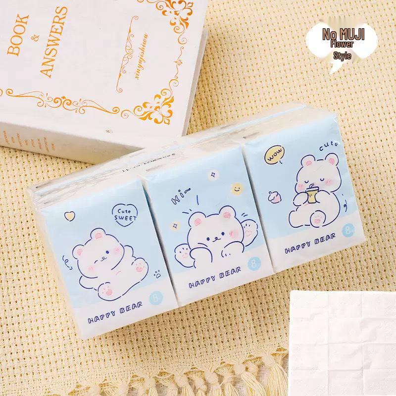 Sanrio Hello Kitty Solid Color 9-Pack Portable Tissues