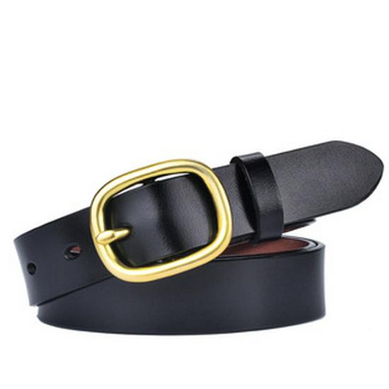 Handmade Woven Leather Belt with Alloy Buckle - Unisex Casual Fashion for Jeans
