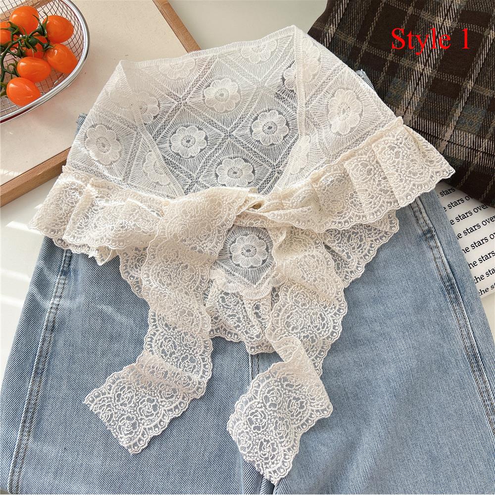 

Ранняя весна Шарф для волос Юбка-штора Юбка Маленький фартук А-силуэт Кружевная отделка Полуюбки Короткое платье Многослойная мода Инс Кружевной тюрбан One Size