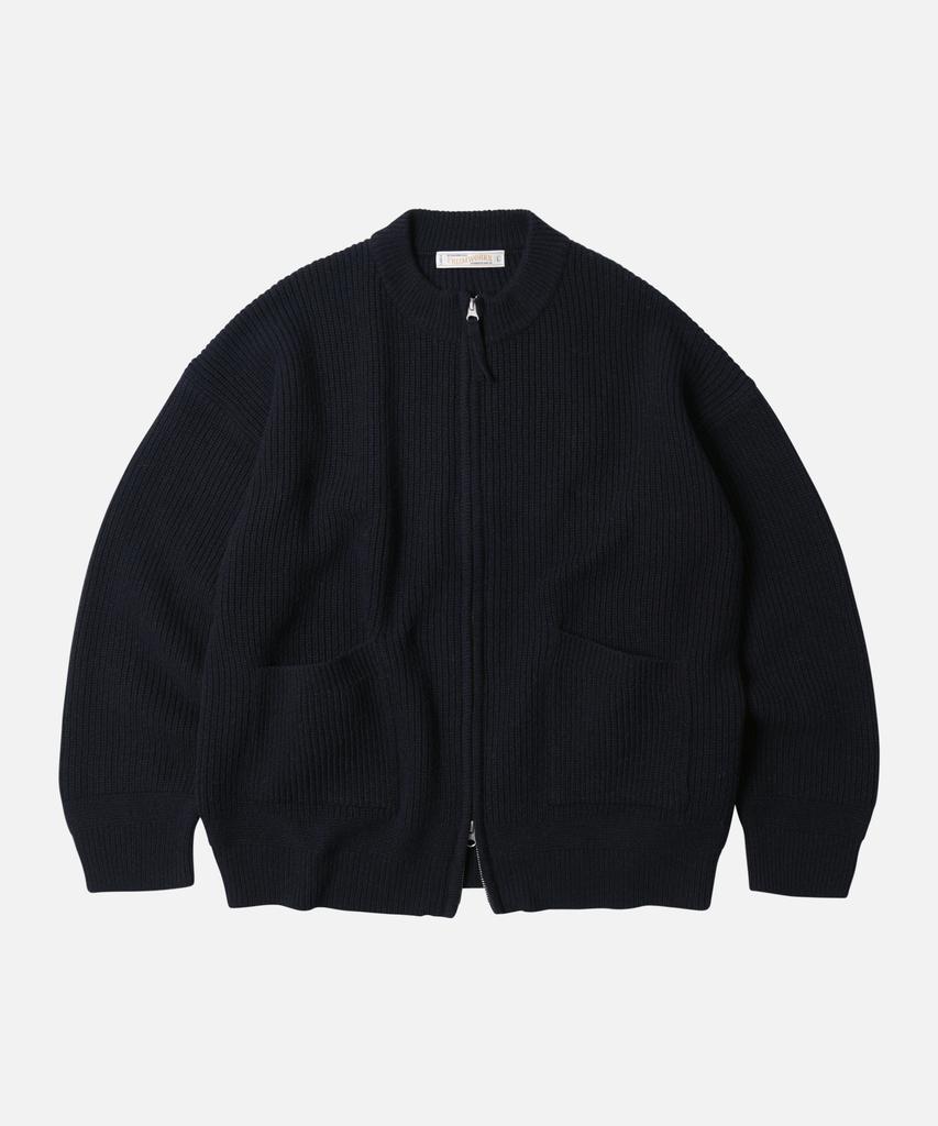 Frizmworks Wool Deck Zip Up Cardigan _ Navy
