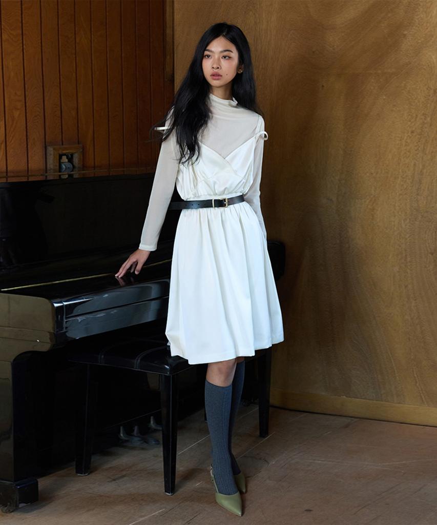 Kwinseulaebis Isla Shirring Sleeveless Dress