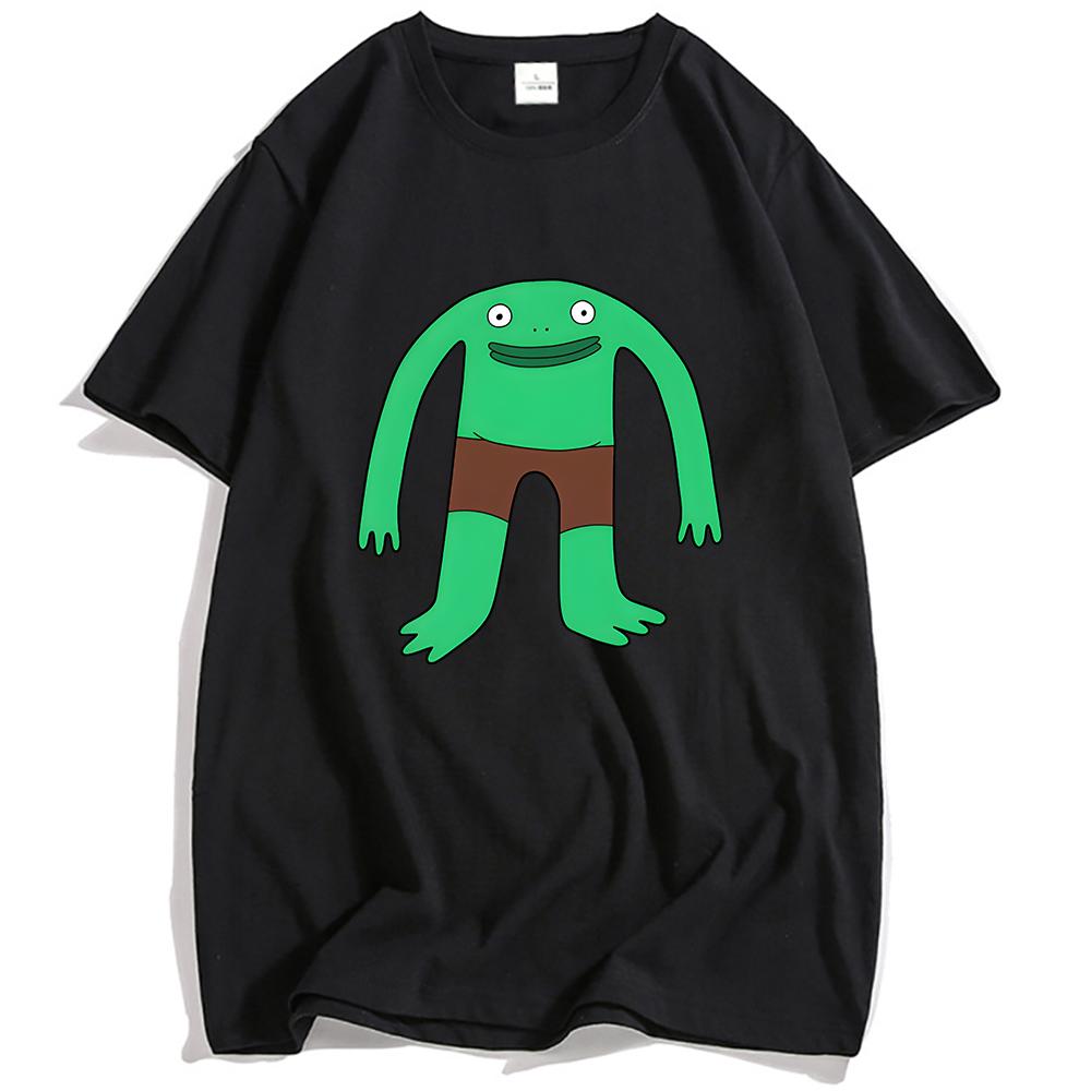 

Manga Cartoon Smiling Friends Tshirts Short Sleeve Cotton T-shirt Streetwear Unisex Kawaii Graphic Print Tees Men Women Top XXL