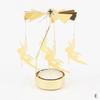 Carousel Candle Holder Gold Metal Candlesticks Room Decor Cake Rotating Candle Stand Home Decoration For Valentine's Christmas