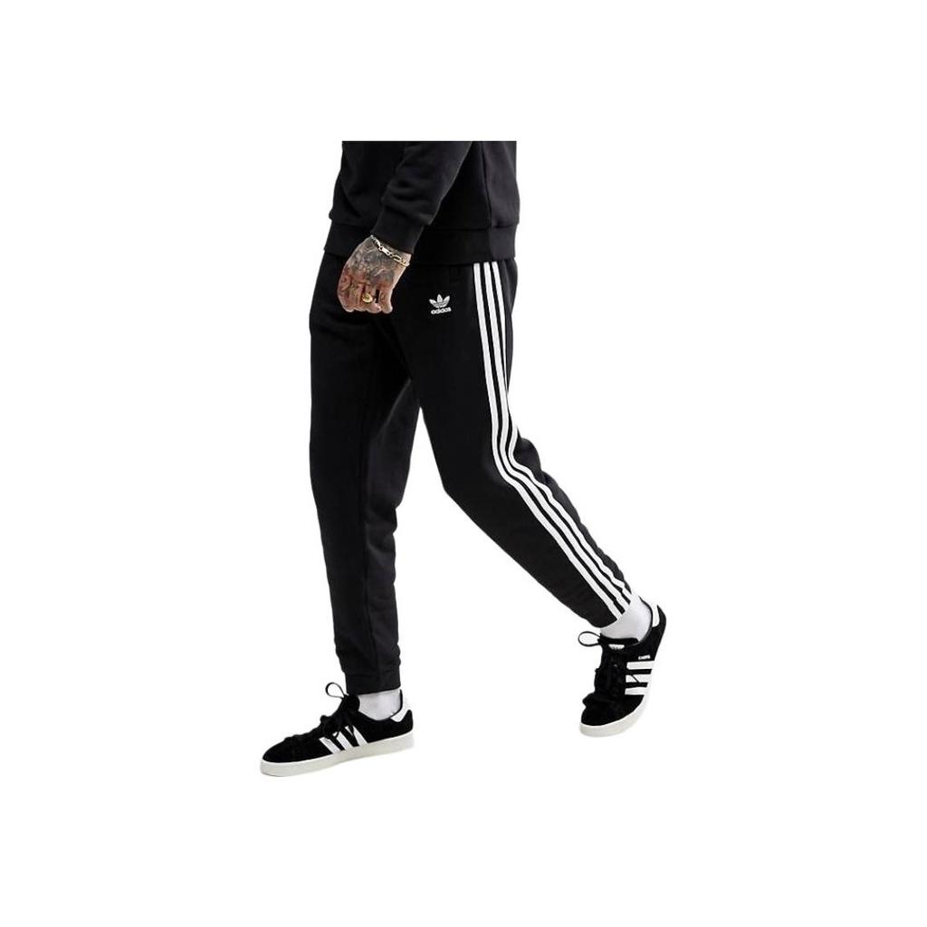 Adidas Originals Adicolor 3-Stripe Retro Sport Cuffed Pants Men Bottoms Black CW2981