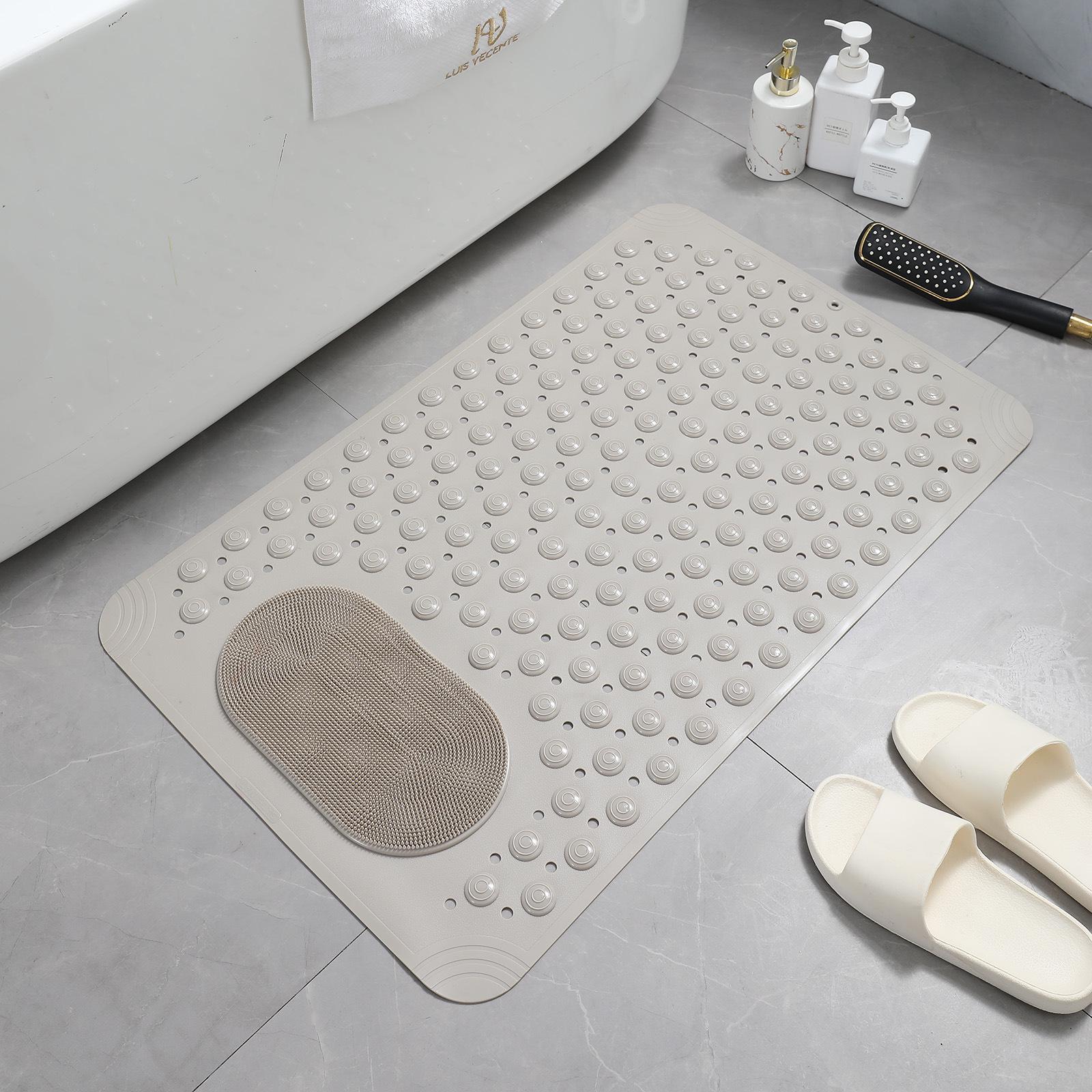 

ПВХ Нескользящий Коврик на Присосках для Ванной - Противоскользящий Массажный Коврик для Туалета и Душа 36x69 cm