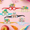 Set of 12 Teacher Appreciation Paper Eyeglasses Fun Teacher Eyewear for Fun and Festival Photo Booth Decorations