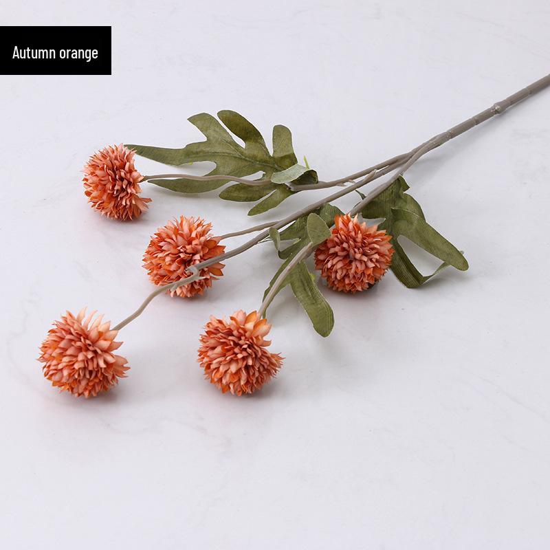 Artificial Dandelion & Allium Silk Flowers - 5 Head Arrangement for Home, Bedroom, and Wedding Décor