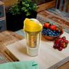 Double Layer Cereal To-Go Cup Leak-Proof Breakfast Container with Separate Compartments for Milk & Cereal Portable Cereal And Milk Cup