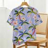 Women's Short Sleeve T-Shirt,Ins Minimalist Tropical Design,Soft Cotton,Perfect for Beach Vacation & Daily Casual,Versatile Fashion Tee