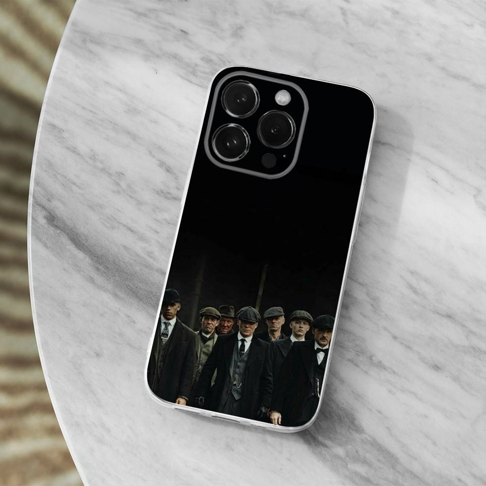 Movie P-Peaky B-Blinders HOT Phone Case For iPhone 16,15,14,13,12,11 Pro,Max,Plus,X,XS,XR,SE,Mini Transparent Soft Cover