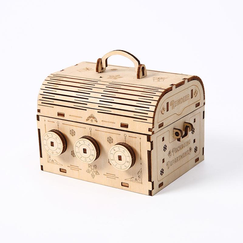 Children s Wooden DIY Educational Puzzle Box Toy