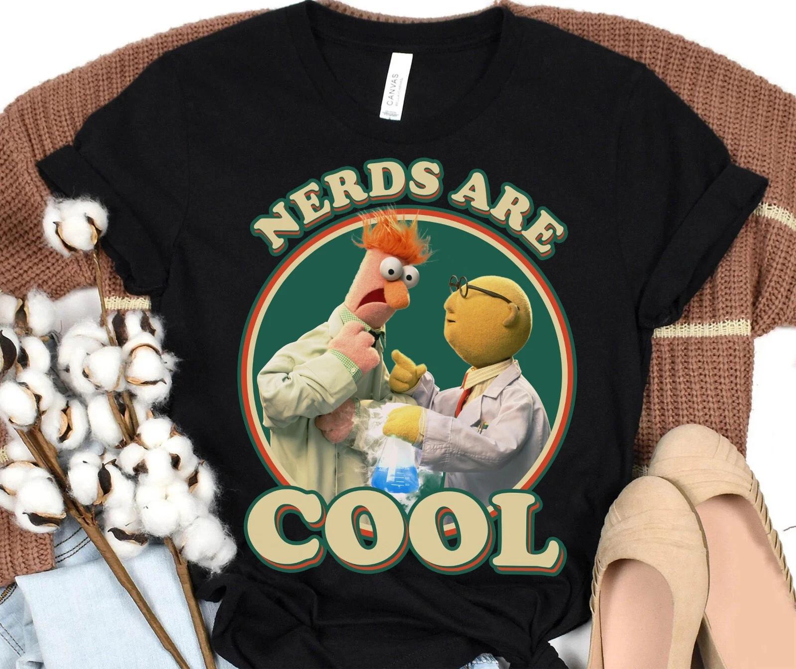 Disney The Muppets Show Beaker Bunsen Nerds Are Cool Unisex Adult Kid Tee M