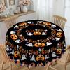 1 Halloween Tablecloth - Pumpkin, Candy Pattern Horror Party Decor, Washable Polyester Tablecloth
