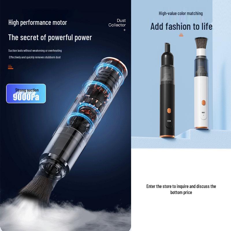 Compact Handheld Car Vacuum Cleaner for Ashtray, Dust, and Coffee Grounds
