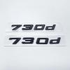 ABBD1 New Chrome Black Numbers Letters 730d 740d 745d 750d 760d ABS Emblem for 7 Series Car Trunk Exterior Decoration Logo Sticker