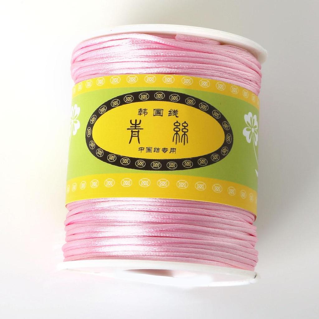 70Meter Korean Silk Cord Thread Knot China Bow Beading Bracelet Braided DIY Jewelry