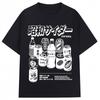 Vintage Japanese Style Soda S Anime Tshirts Vintage Fashion Harajuku Unisex WOMEN T Shirt Oversized Cotton ONeck Street Tshirt