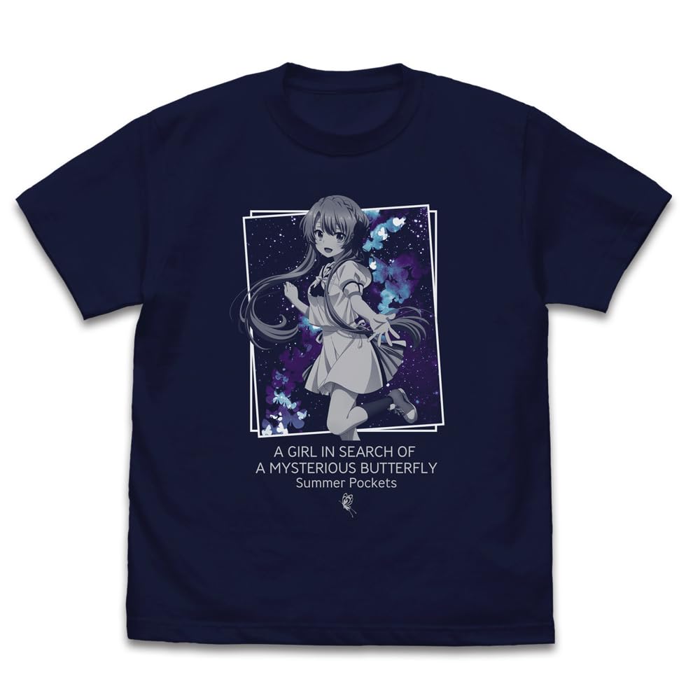 

2D COSPA TV Anime Soramon Ao Navy Medium [Official] Summer Pockets T-shirt