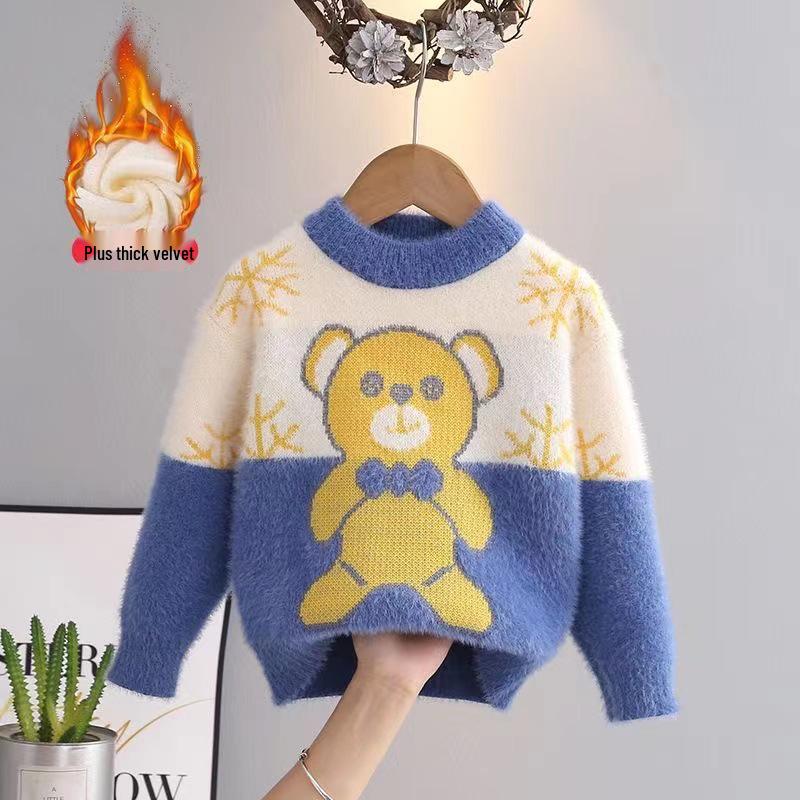 Boys' Cartoon Wool Sweater - 2023 Stylish Autumn/Winter Knitwear