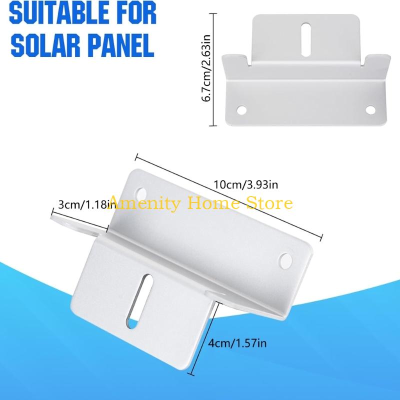 F26C Solar Mounting Set Includes Aluminum Brackets and Stainless Screws for Quickly Assembly on Various Locations